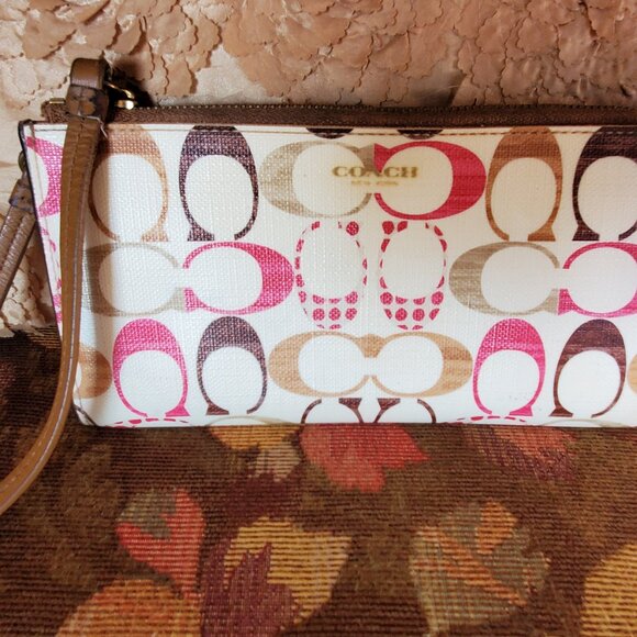Coach Signature Wallet Wristlet - Picture 2 of 7